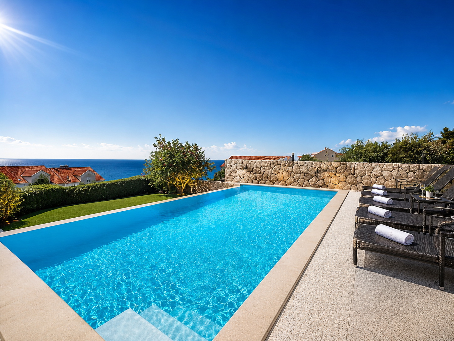 STANOVI 120, 123 I 145 m2 U VILI S BAZENOM | POGLED NA MORE I OTOKE - Dubrovnik okolica