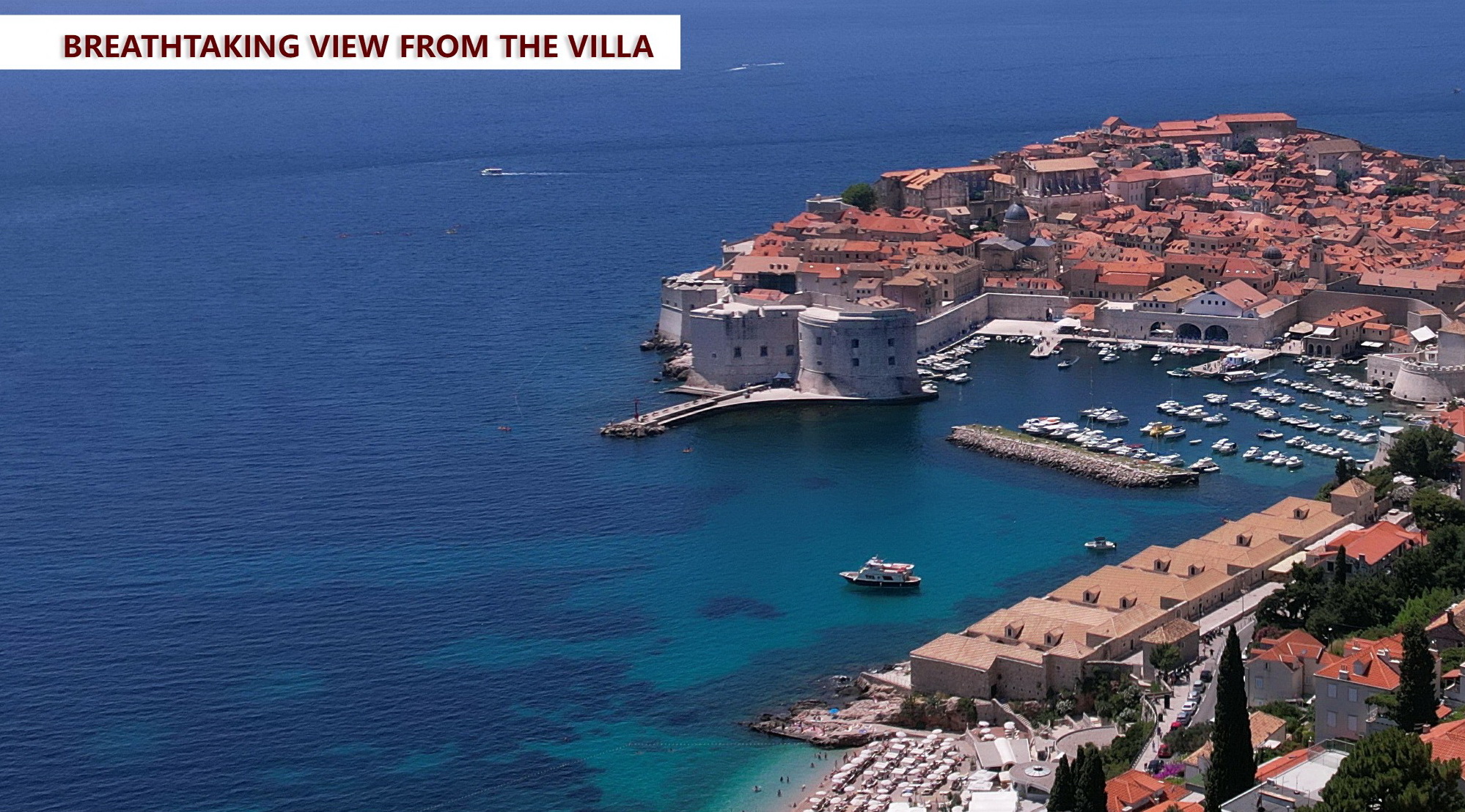 LUKSUZNI APARTMAN 88 M2 | 2 SS | 1.kat | SPEKTAKULARAN PANORAMSKI POGLED NA POVIJESNI DUBROVNIK I MORE - Ekskluzivna prodaja IMB