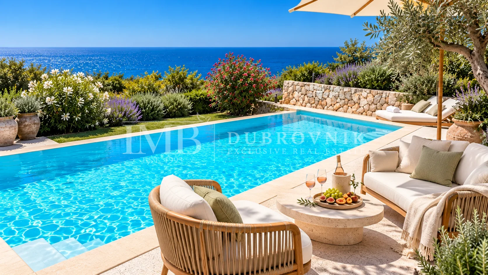 STAN 145 m2 U VILI S BAZENOM | 3 SS | POGLED NA MORE I OTOKE - Dubrovnik okolica