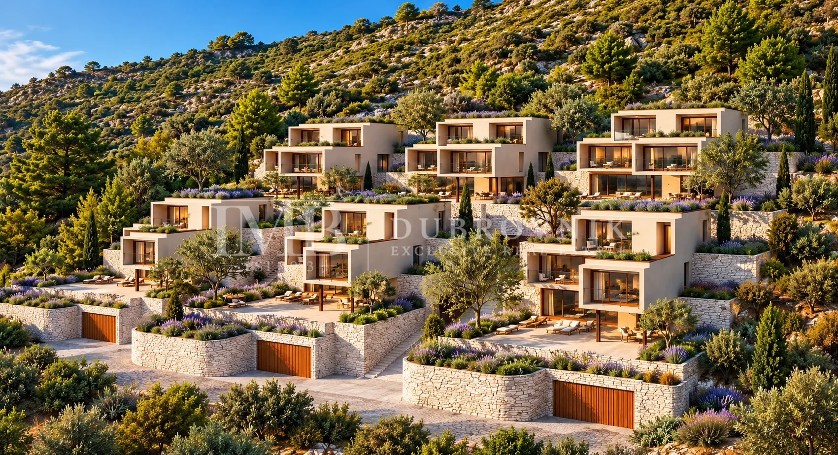 Atraktivno građevinsko zemljište cca 5.000 m2 | IDEJNI PROJEKT ZA 6 VILA | Panoramski pogled na more i otoke | Dubrovnik okolica